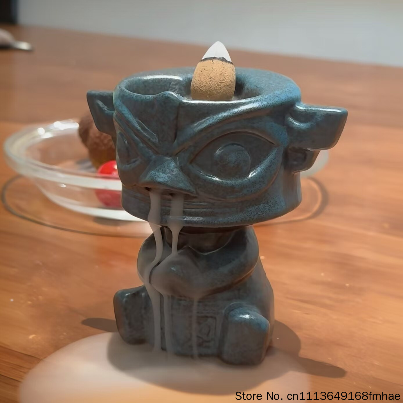Home Decor Yoga - Sanxingdui Backflow Incense Holder, Chinese Style