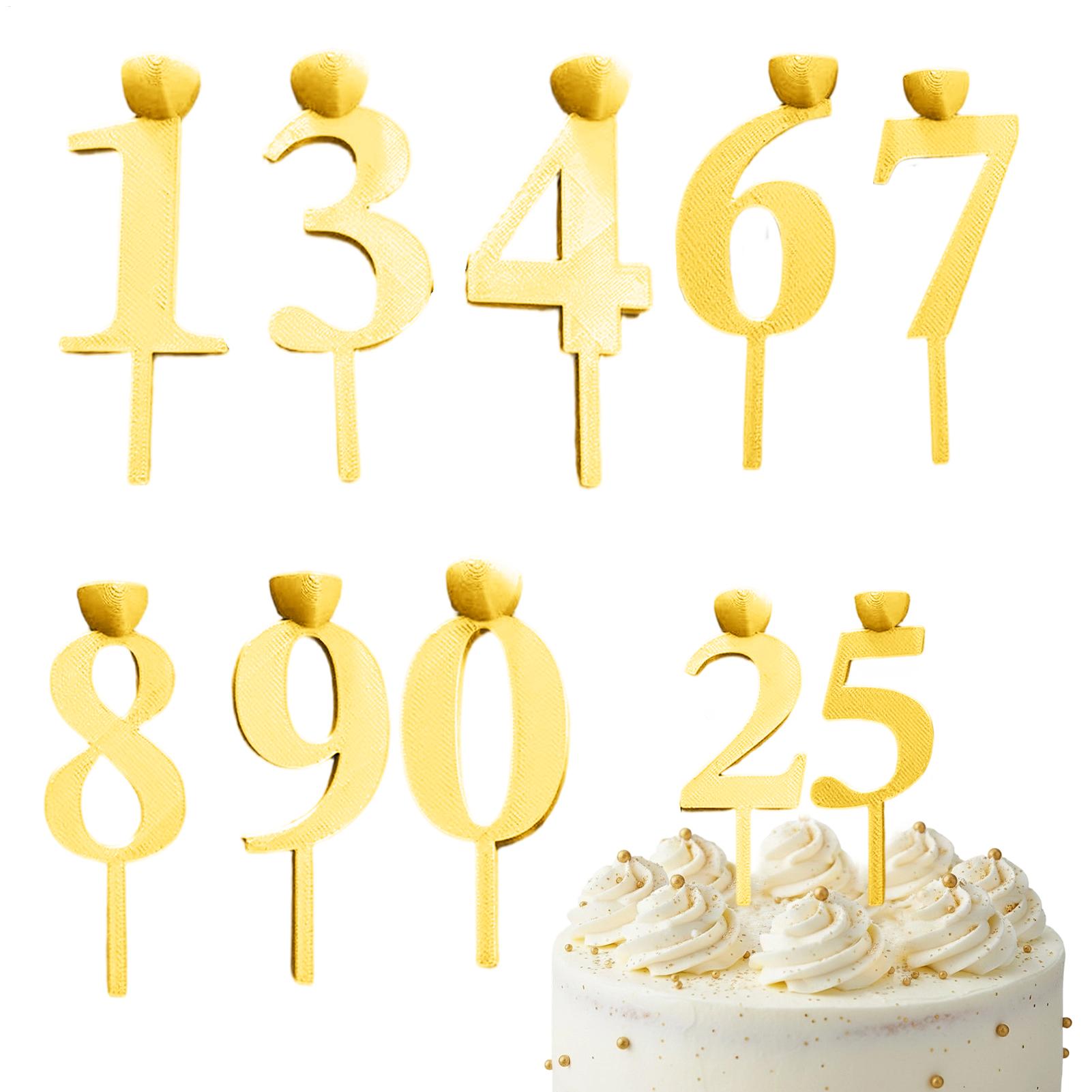 Home Decor Retail Stores - Number Candle Holders 10 Pieces Birthday