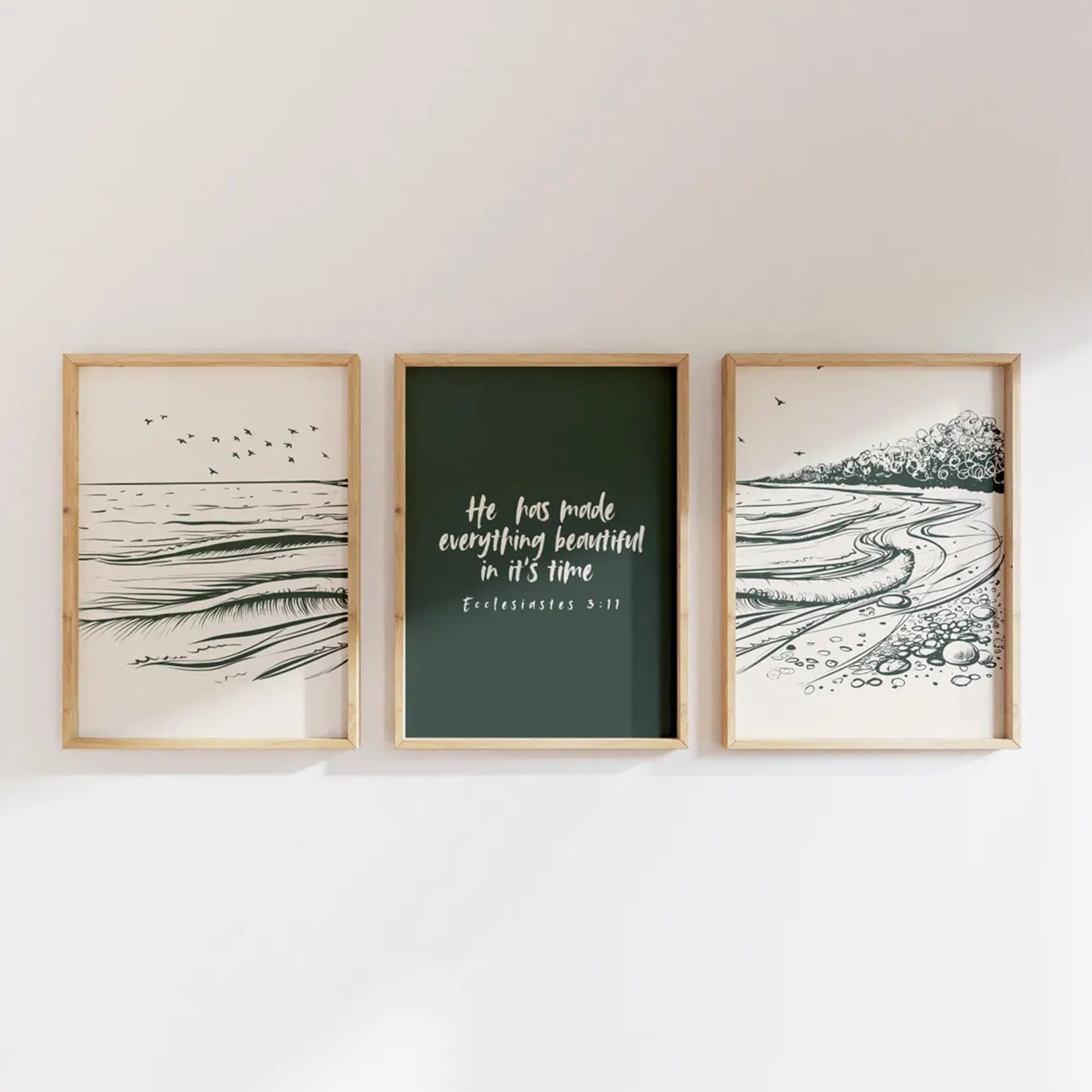Home Decor Solution - Minimalist Bible Verse Scripture Faith Quote