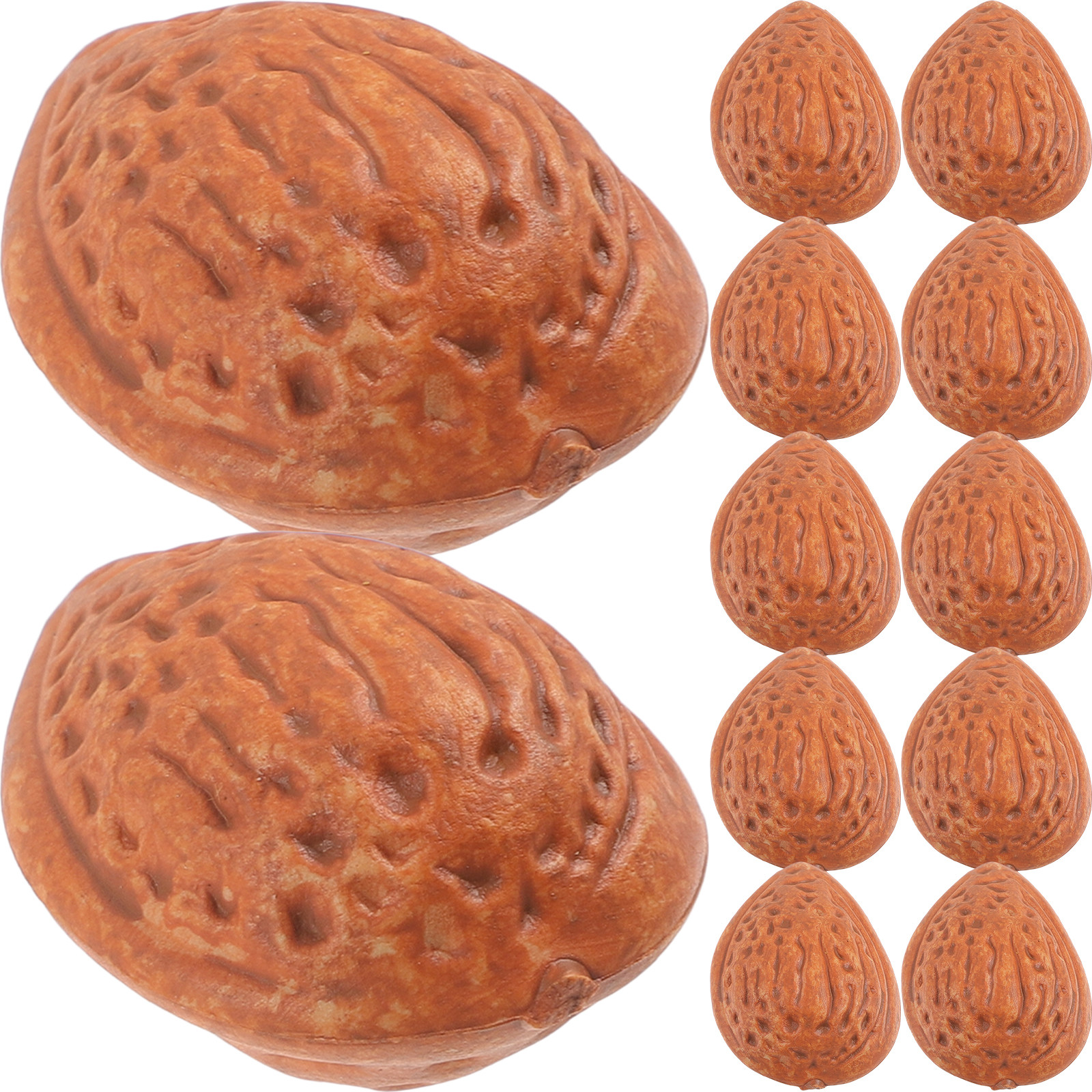 Home Decor Retail Stores - 20Pcs Realistic Almonds Decor Fake Nuts