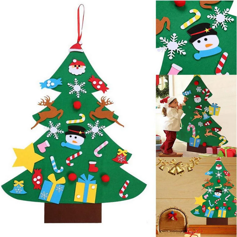 Home Decor Xmas Gifts - Felt Christmas Tree DIY Christmas Decorations