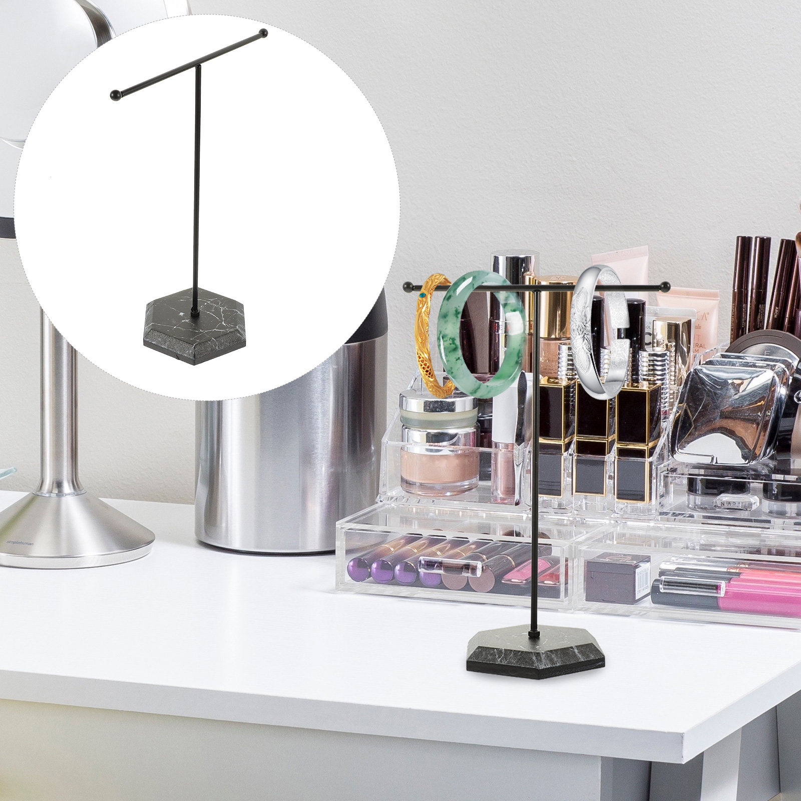 Home Decor Retail Stores - Functional T Shaped Jewelry Display Stand