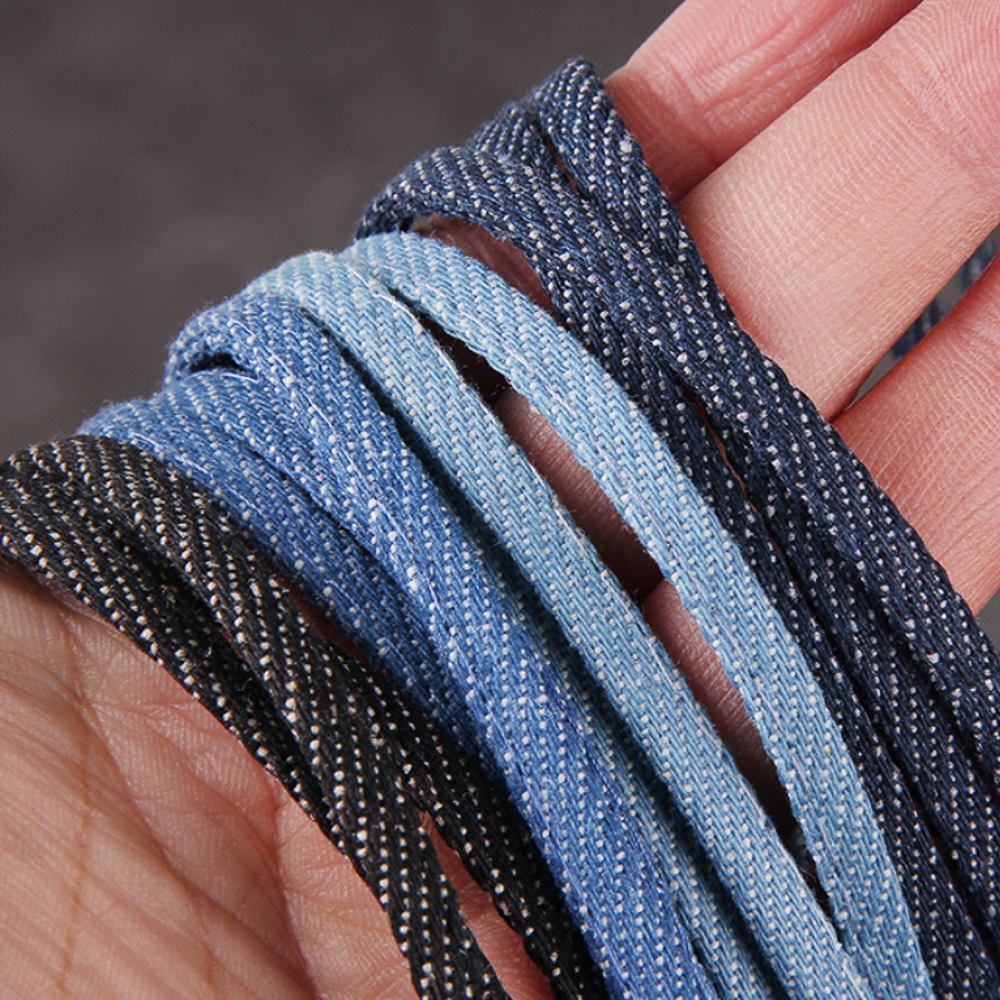 Home Decor Solution - 5meters 5mm Denim Strap Falt Cord