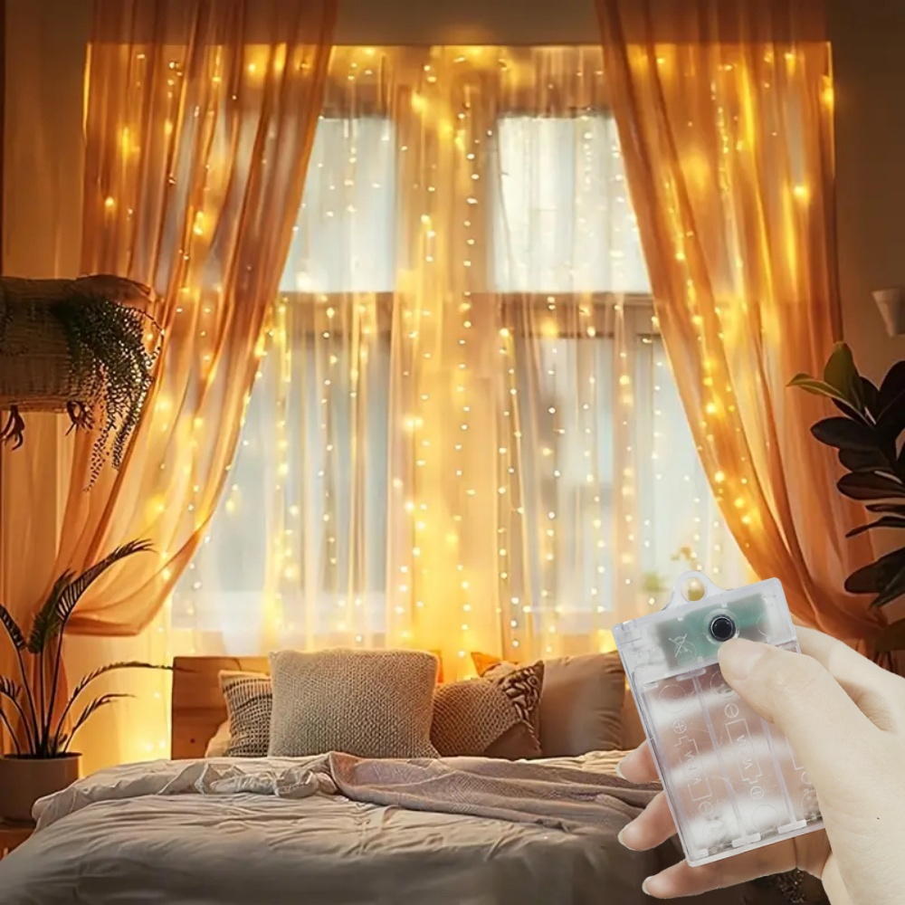 Home Decor Curtain - Wedding Party Home Decorations Battery Power