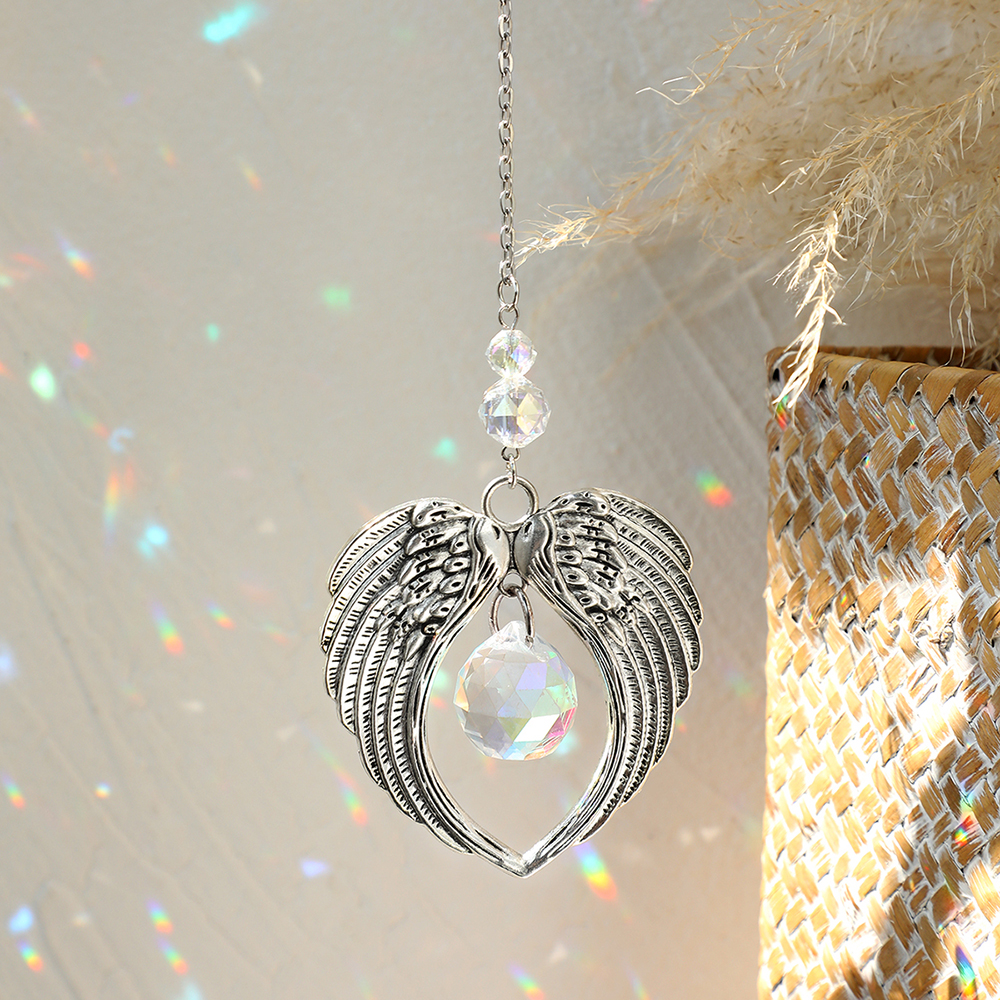 Crystal Sun Catcher - Angel Suncatcher Car Crystal Hanging Ornament