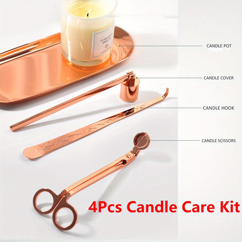 Home Decor Kit - 4pcs/set Luxury Candle Care Kit Stainless