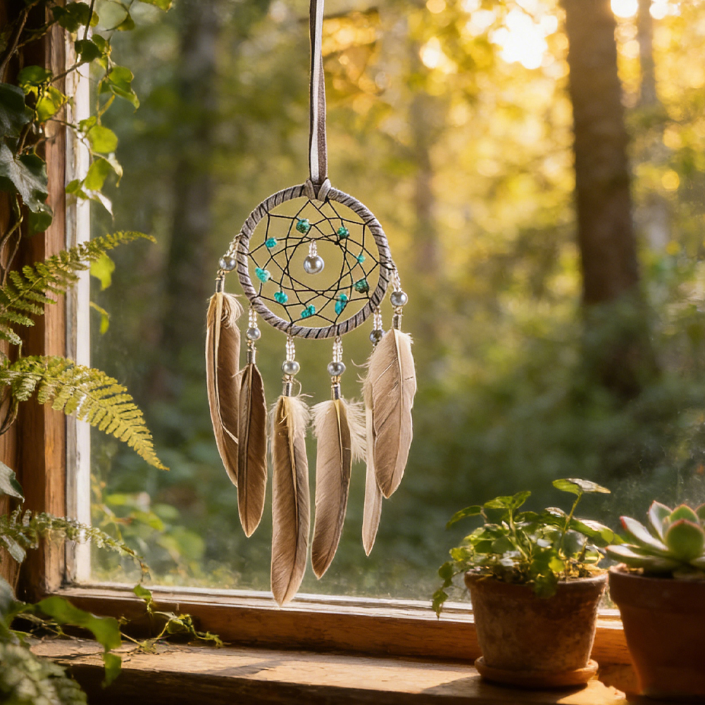 Boho Wind Chimes - Mandala Dreamcatcher Boho Wall Art Hanging