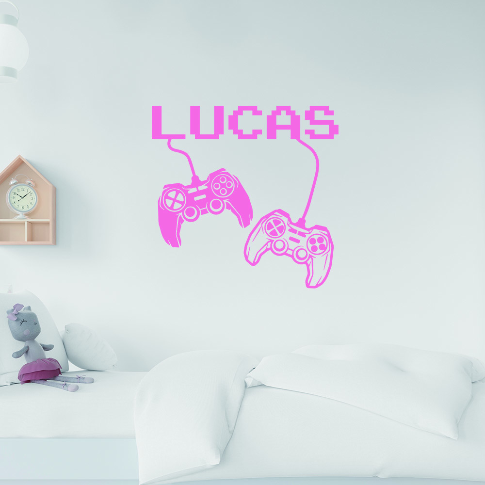 Home Decor Sticker - 1pc Cartoon Style Personalize Custom Name