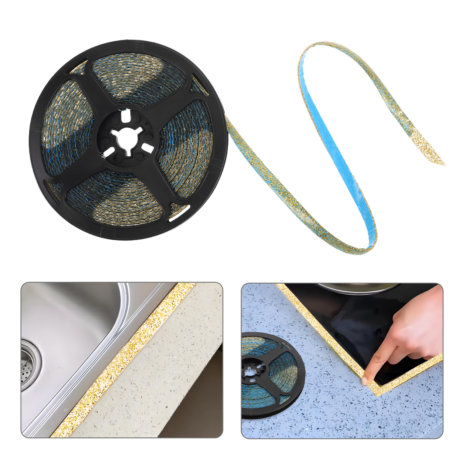 Home Decor Wall Molding - 2 Rolls Self-Adhesive Trim Strip Self