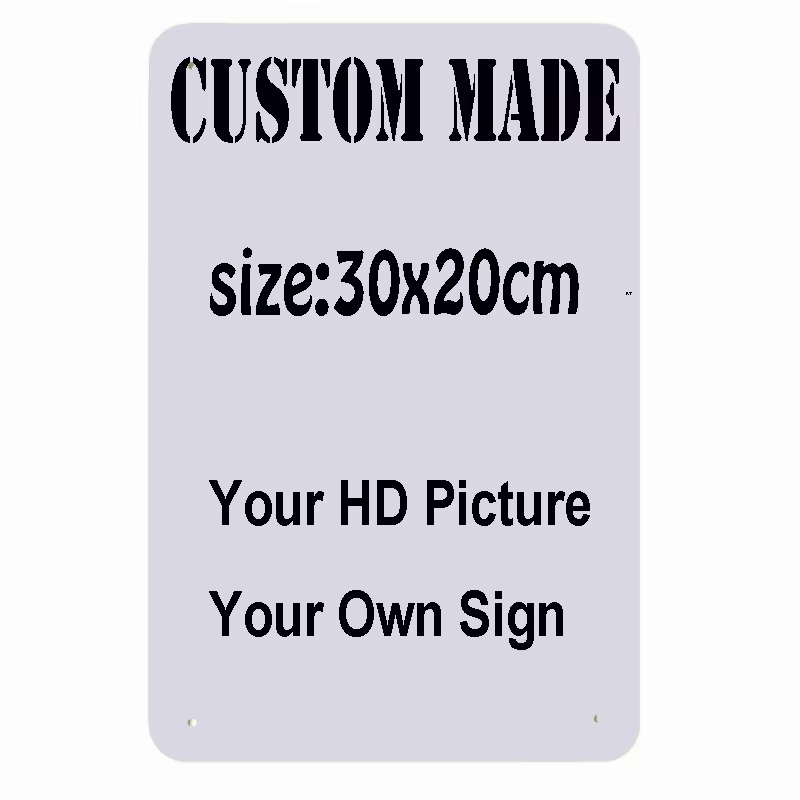 Home Decor Sticker - 30x20CM_30X15CM Custom Metal Tin Signs Retro