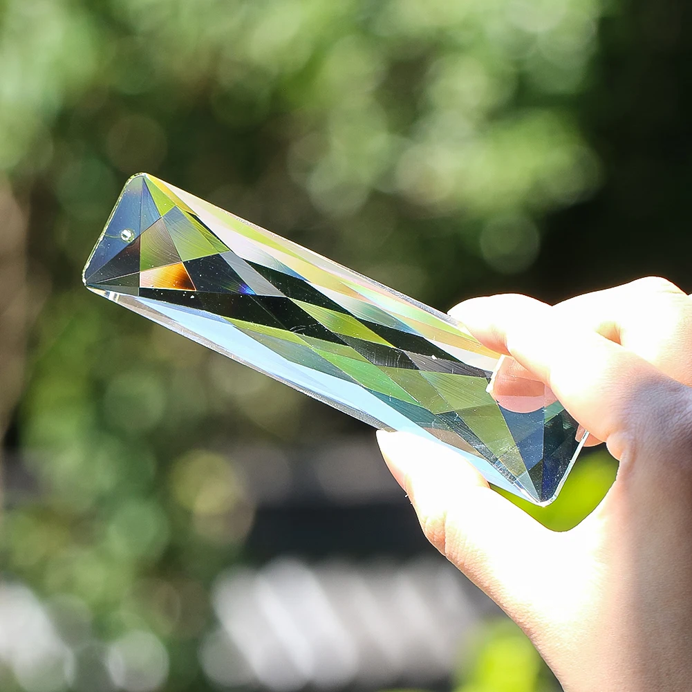Crystal Sun Catcher - 120mm Suncatcher Prism Crystal Stick Hanging