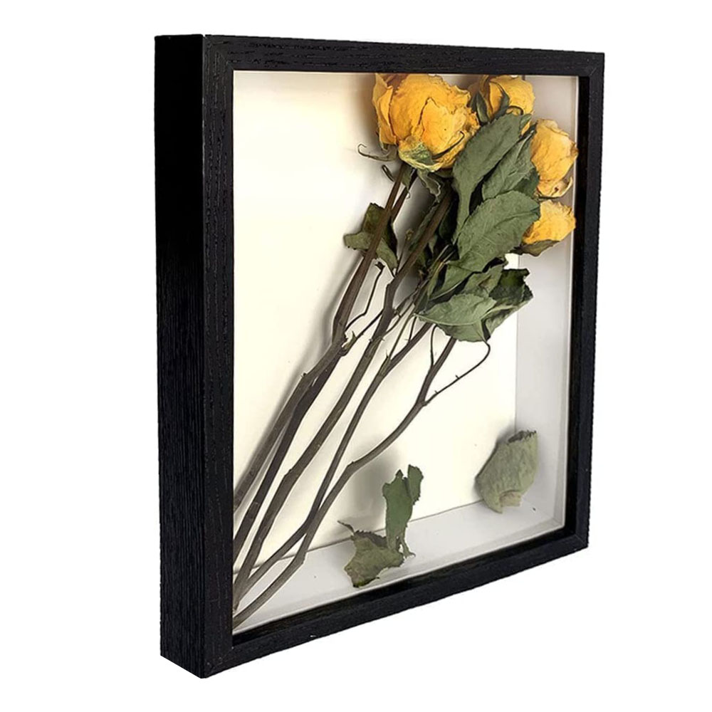 Bamboo Photo Frame - Shadow Box Frames Bouquet Display Flower