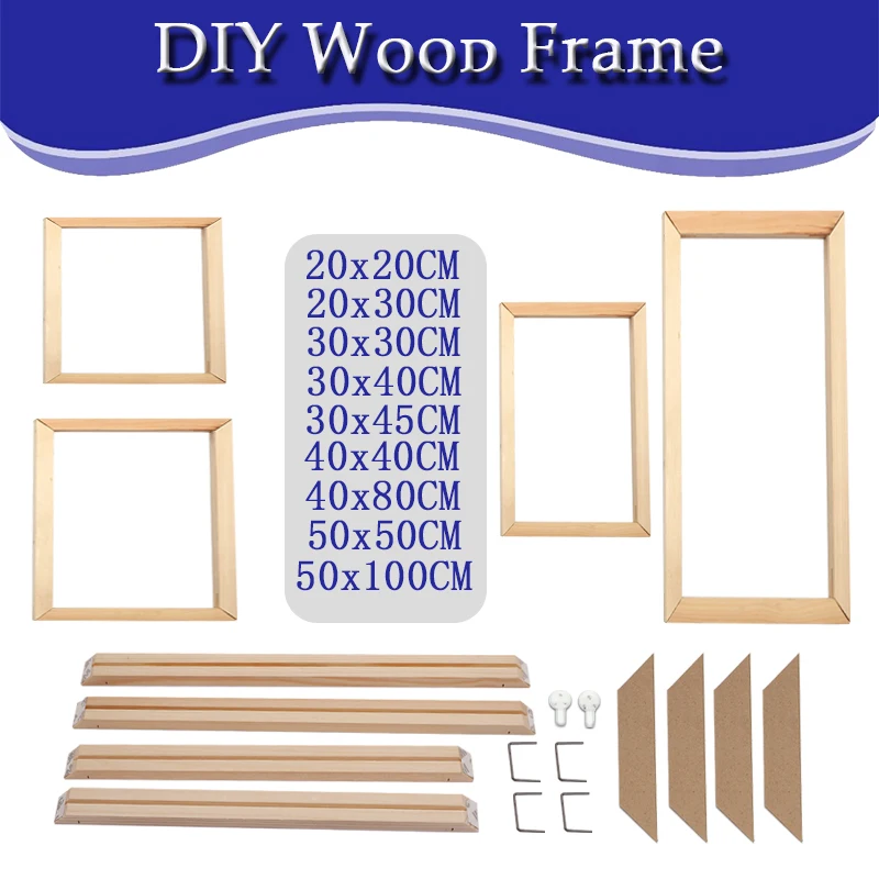 Bamboo Photo Frame - DIY Wood Frame 30x40 40x80 50x100CM