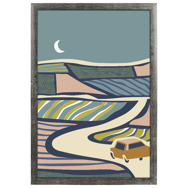 Bamboo Photo Frame - 18x24 Picture Frame – Rustic Gray