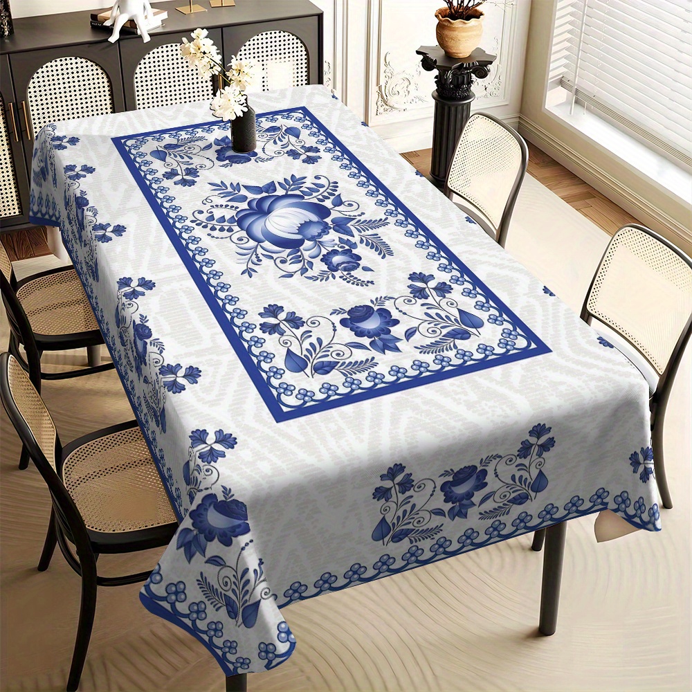 Home Decor Tv - Country Style Square Tablecloth for Kitchen,