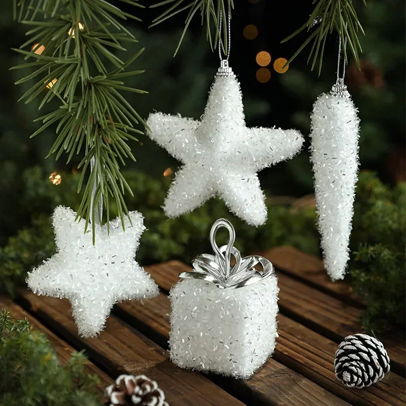 Home Decor Xmas Gifts - New Christmas Decorations White False Snow