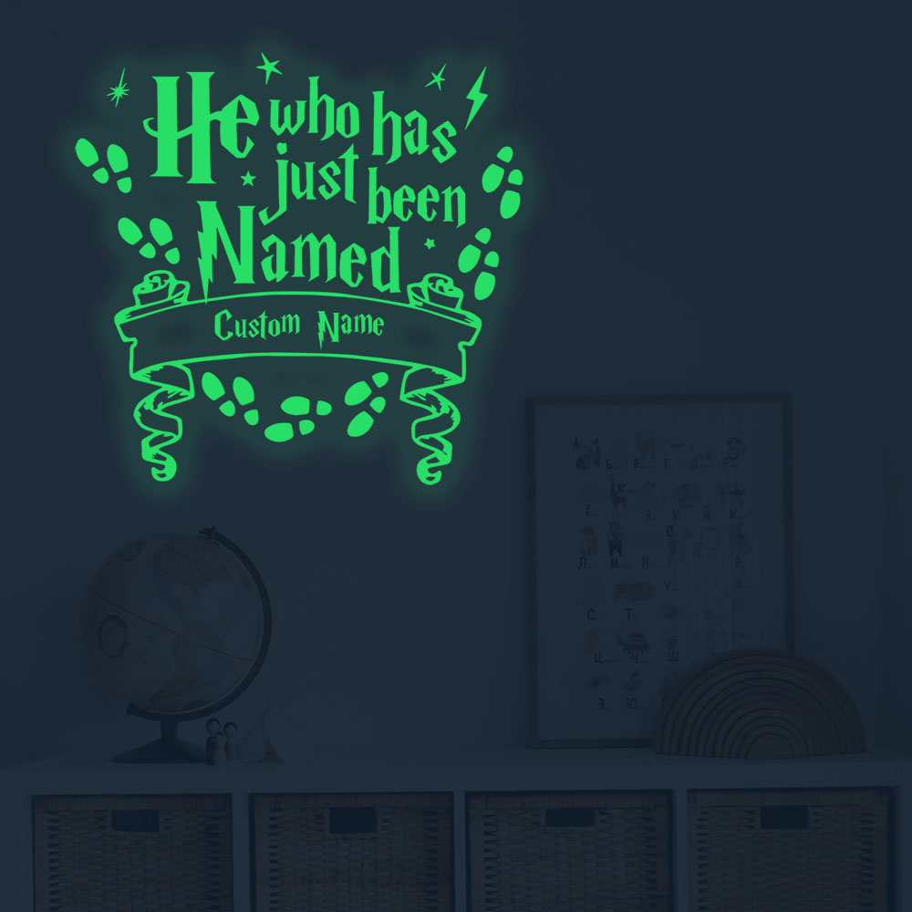 Home Decor Sticker - 1pc Cartoon Magic pattern Custom Name