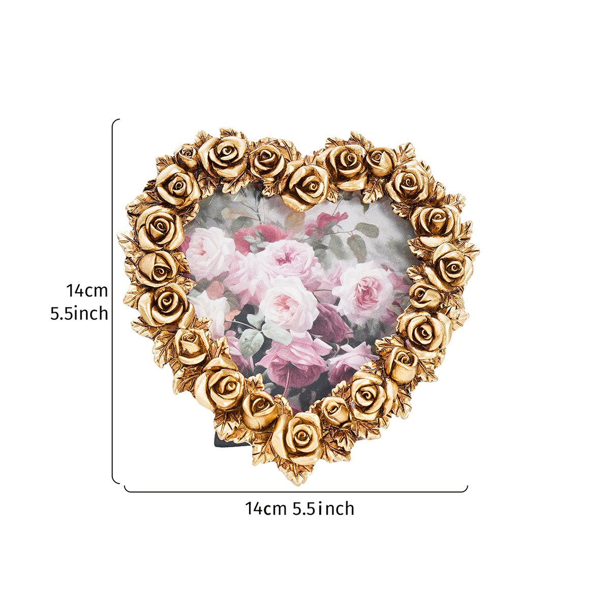 1PC, Valentine's Day gold rose - Bamboo Photo Frame avaliação e preço