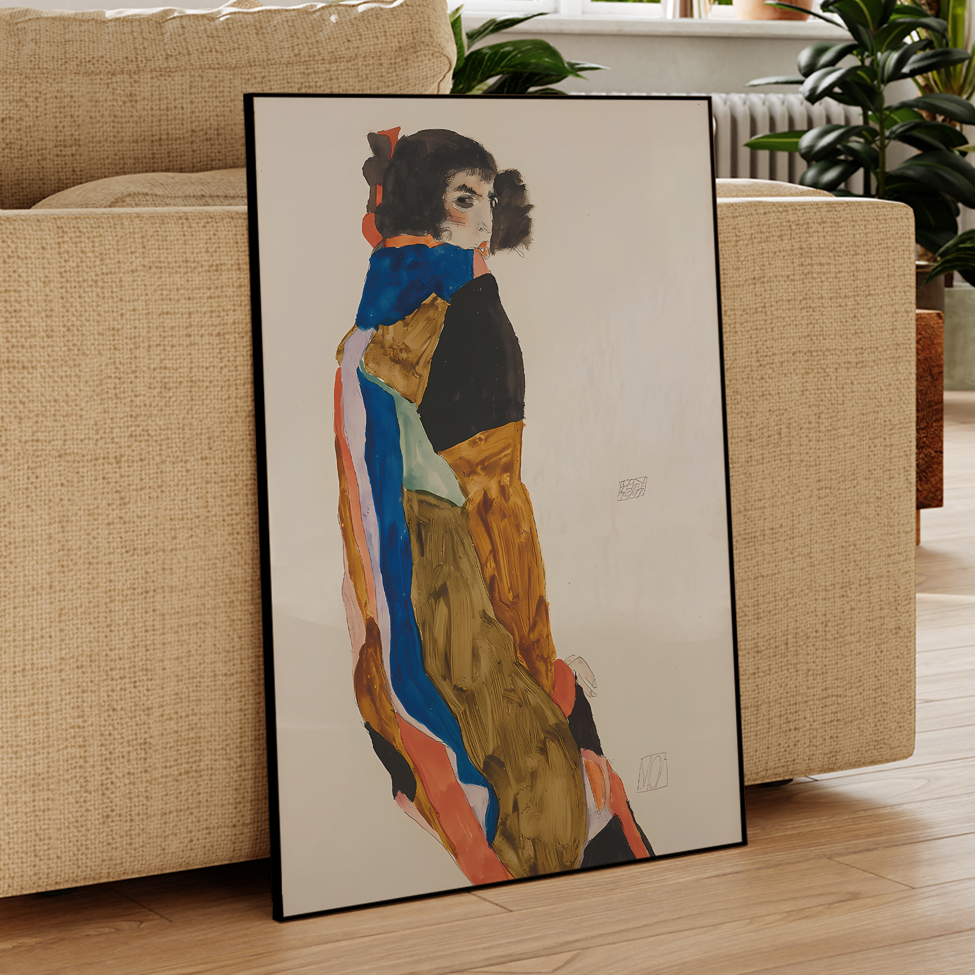Modern Abstract Egon Schiele M - Abstract Oil Painting avaliação e preço
