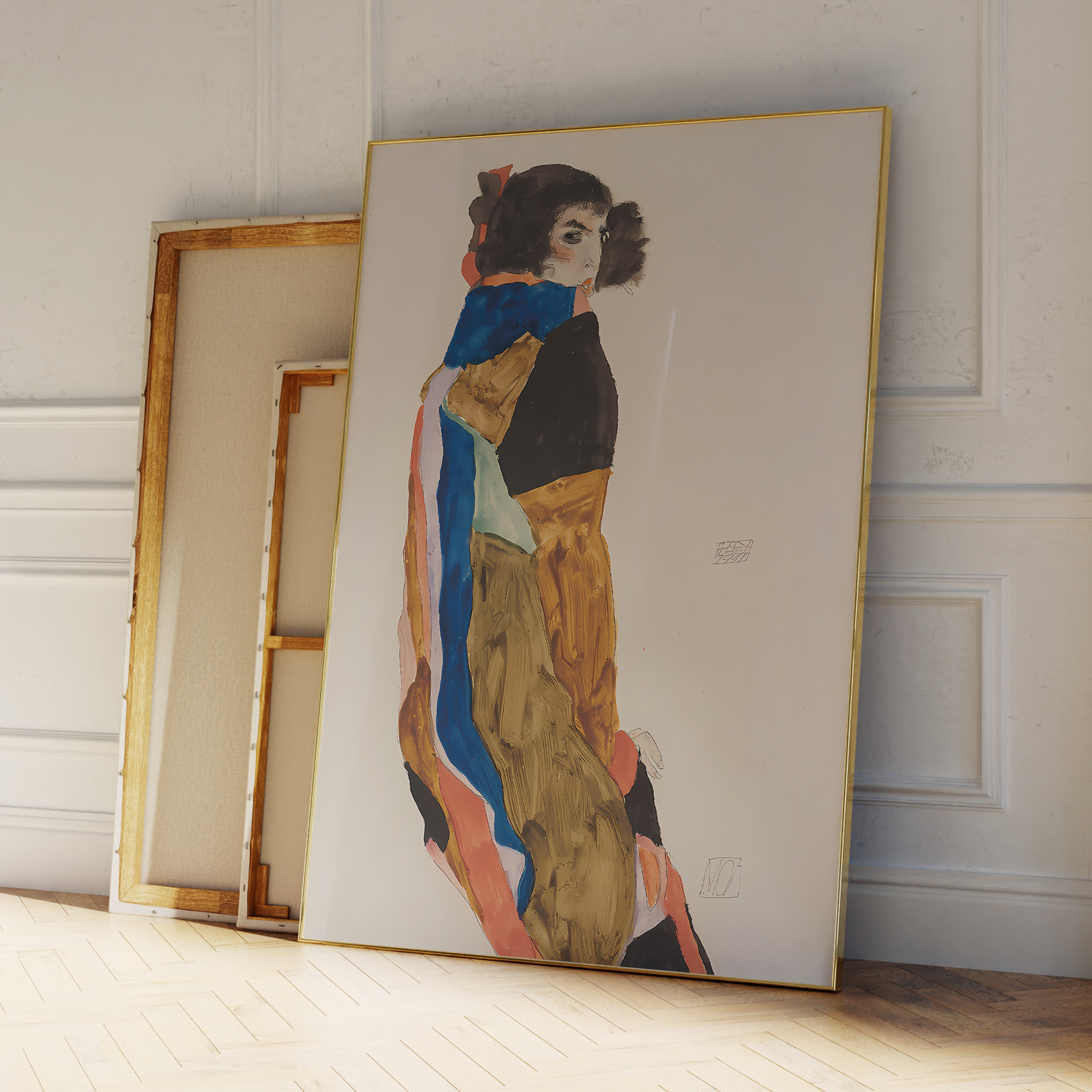 Modern Abstract Egon Schiele M - Abstract Oil Painting avaliação e preço
