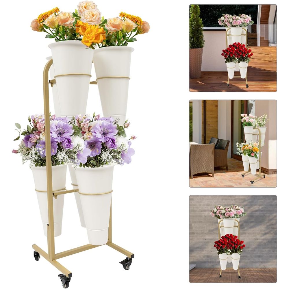 2-Tier Lower Display Stand wit - Home Decor On Wheels avaliação e preço