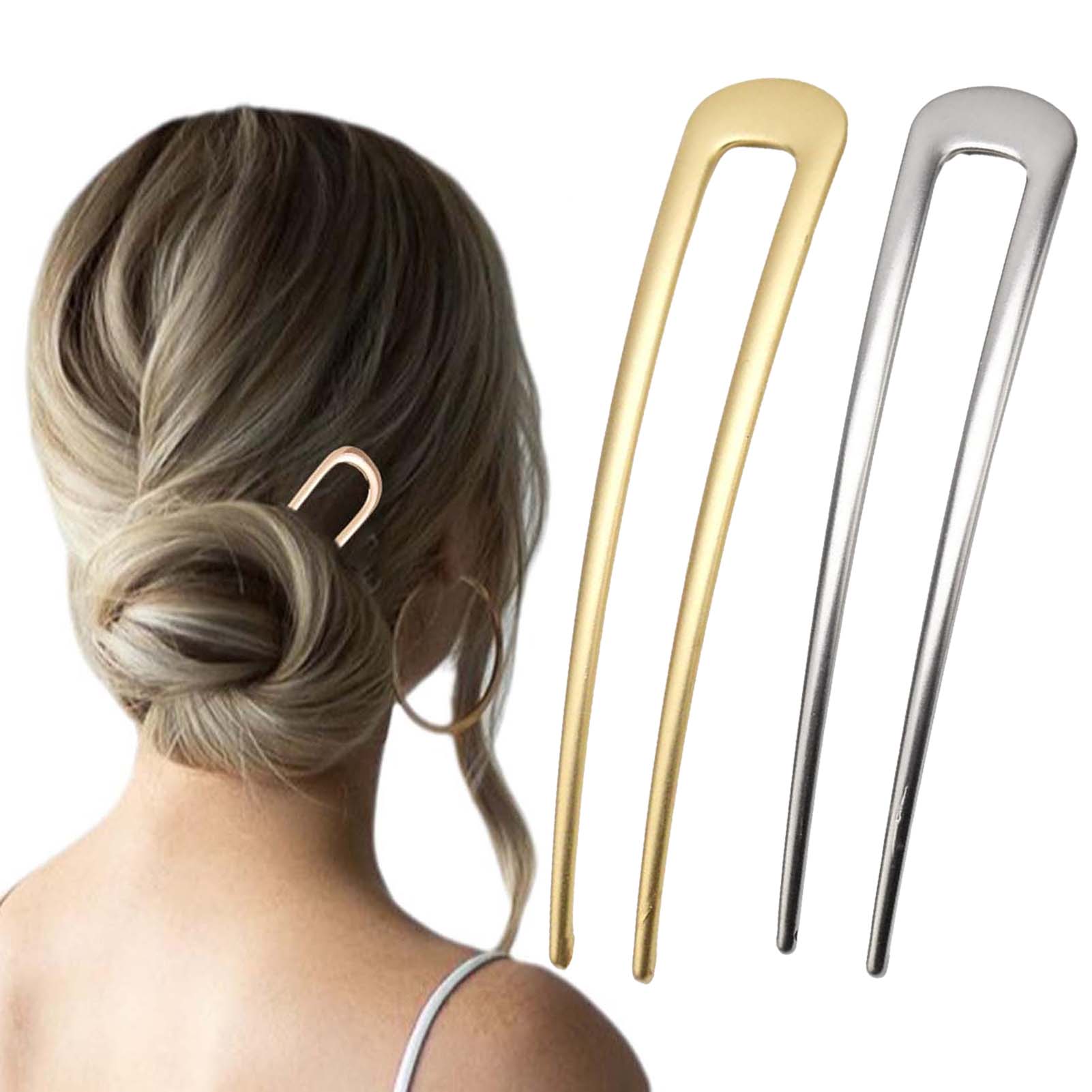 French U Shaped Hair Pins Vint - Home Decor Gold avaliação e preço