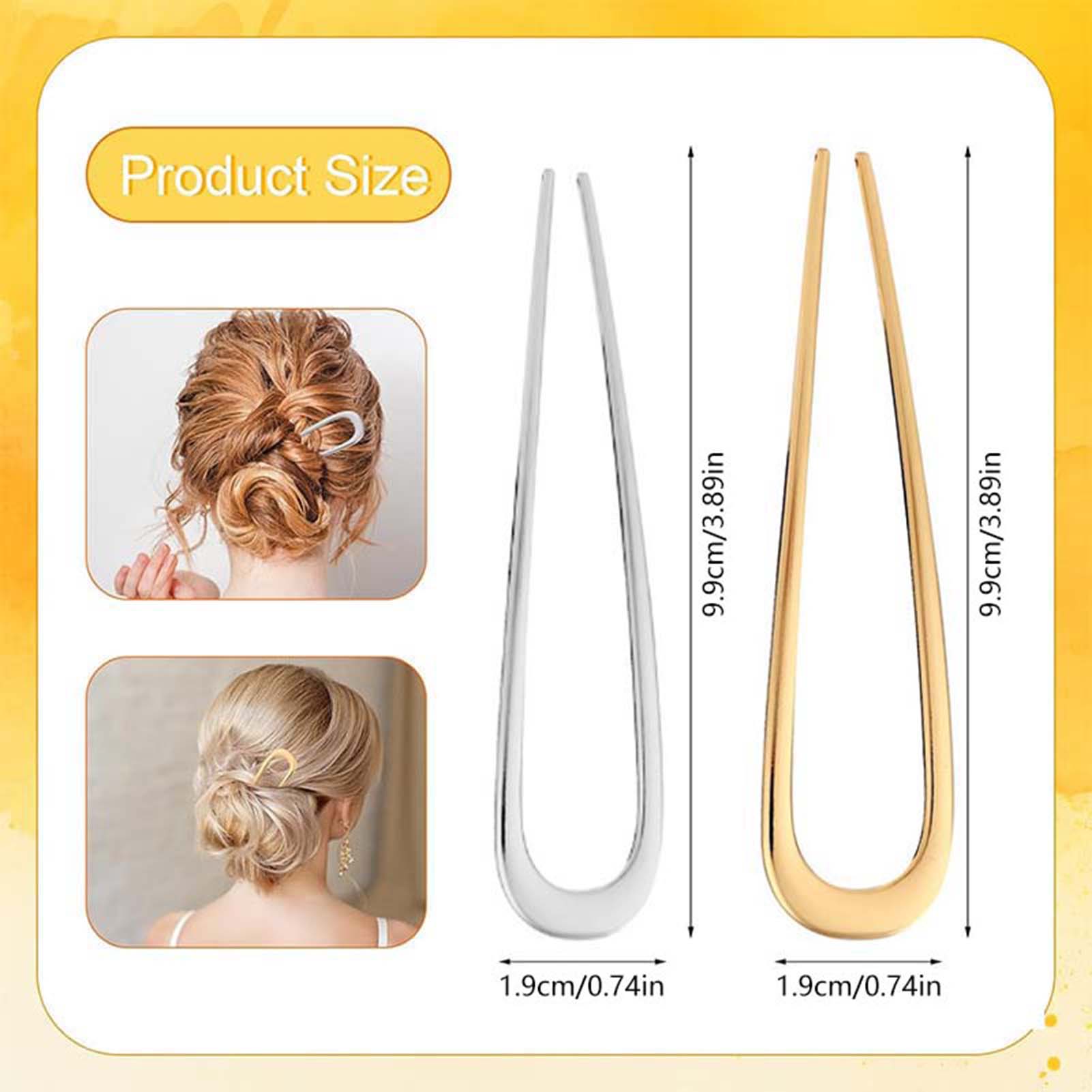 French U Shaped Hair Pins Vint - Home Decor Gold avaliação e preço