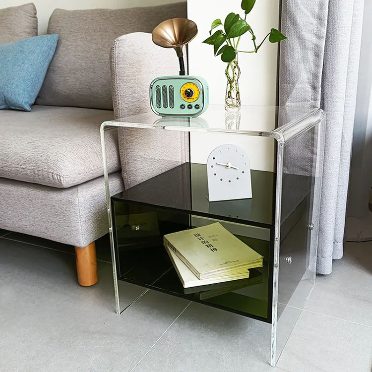 ！@Clear Acrylic Bedside Table  - Home Decor On Wheels avaliação e preço