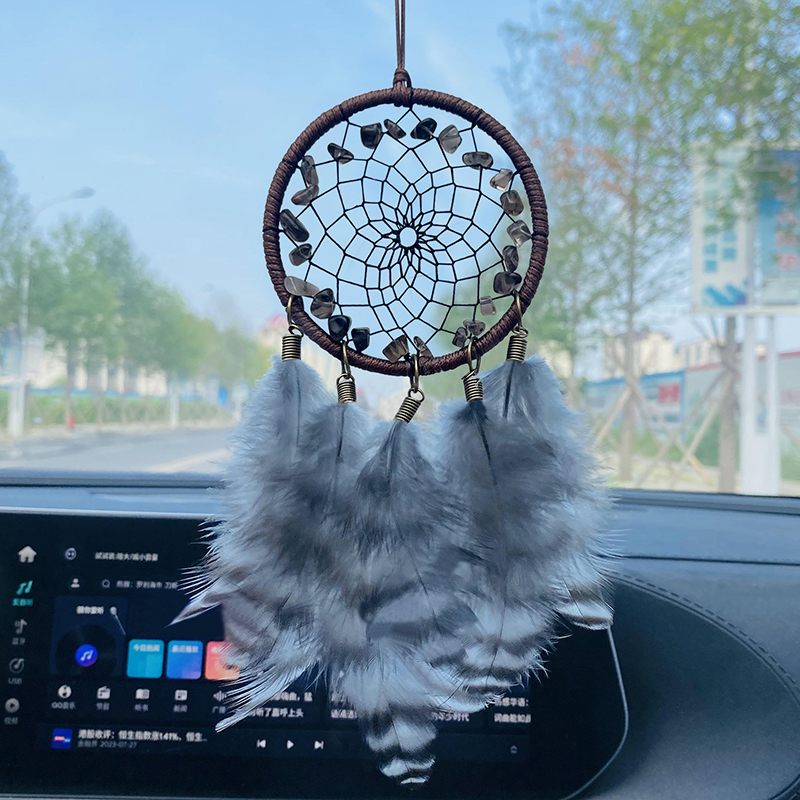 Boho Crystal Feathers Dream Ca - Boho Wind Chimes avaliação e preço