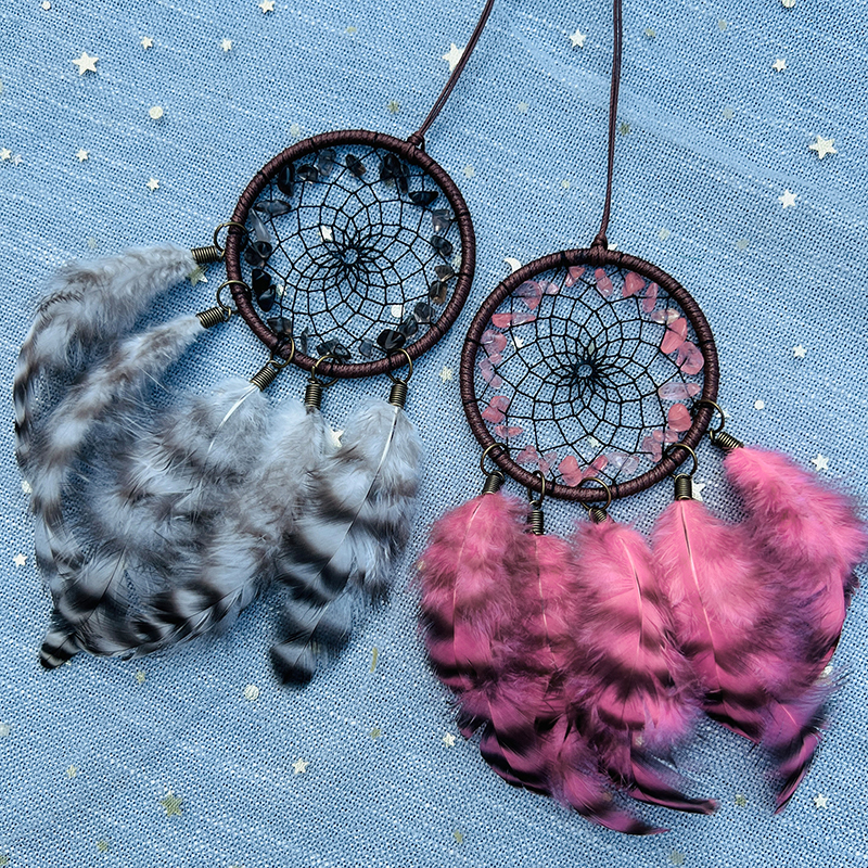 Boho Crystal Feathers Dream Ca - Boho Wind Chimes avaliação e preço