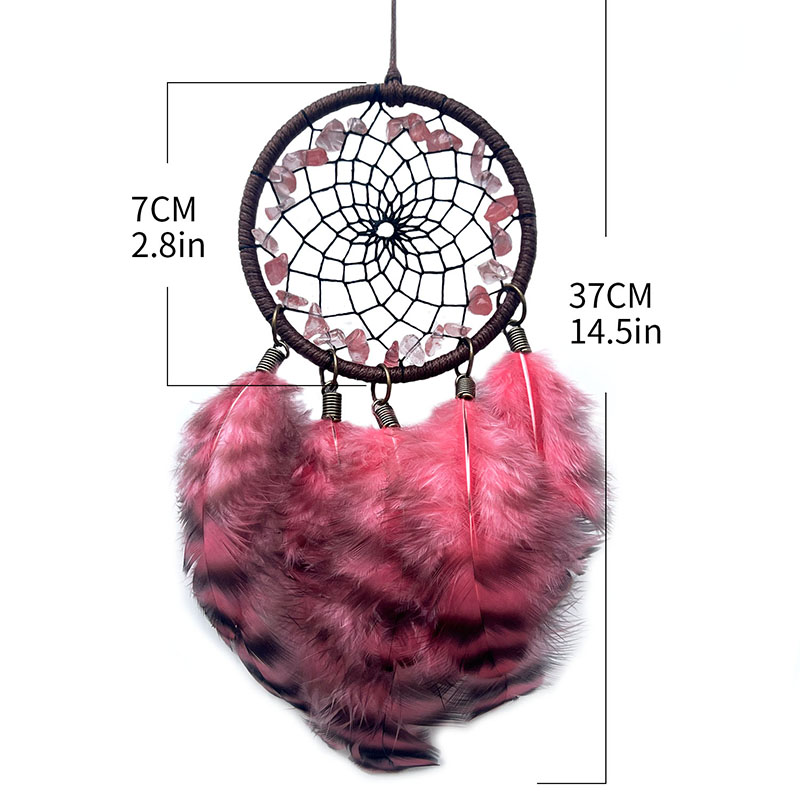 Boho Crystal Feathers Dream Ca - Boho Wind Chimes avaliação e preço