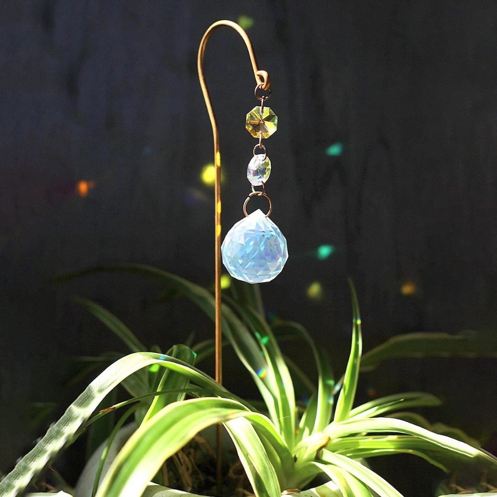 Reflective Crystal Garden Stak - Crystal Sun Catcher avaliação e preço