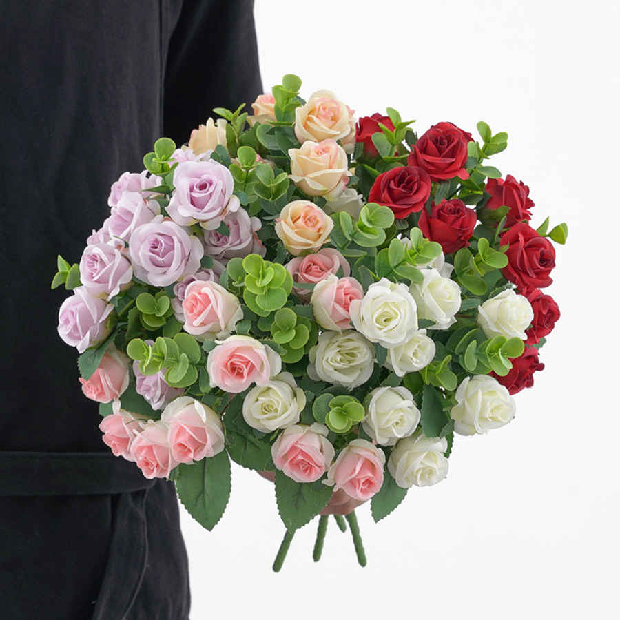 1/3pcs Artificial Flowers Vase - Home Decor Ai avaliação e preço