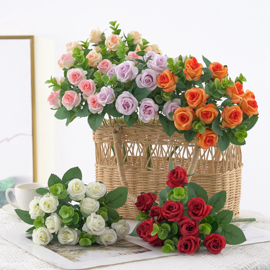 1/3pcs Artificial Flowers Vase - Home Decor Ai avaliação e preço