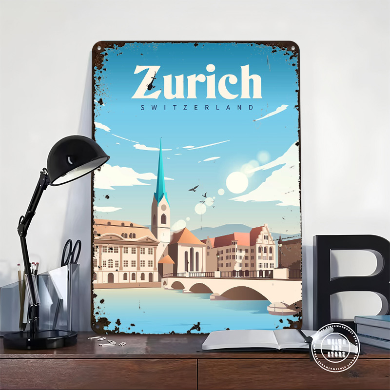 Zurich Switzerland Travel Prin - Home Decor Zurich avaliação e preço