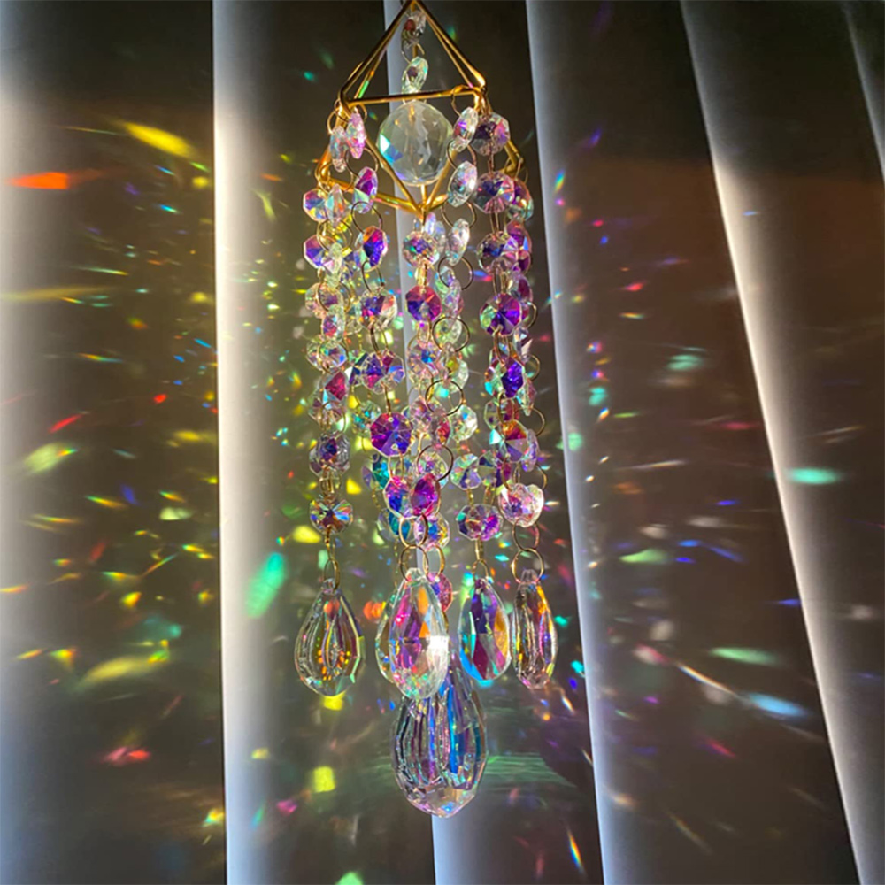 50CM Crystal Suncatcher Hangin - Crystal Sun Catcher avaliação e preço