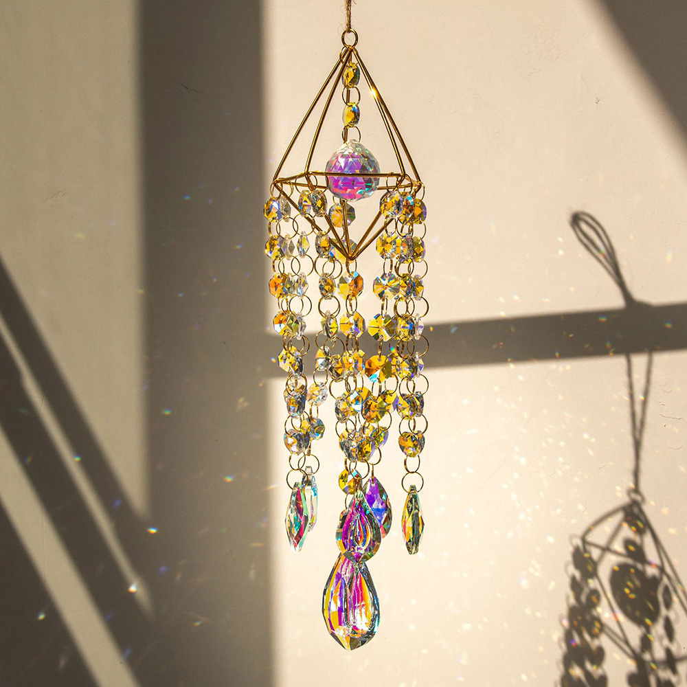 50CM Crystal Suncatcher Hangin - Crystal Sun Catcher avaliação e preço