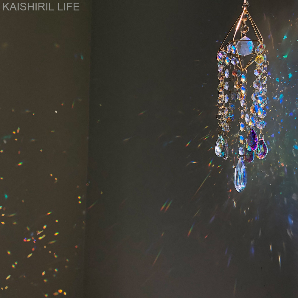 50CM Crystal Suncatcher Hangin - Crystal Sun Catcher avaliação e preço