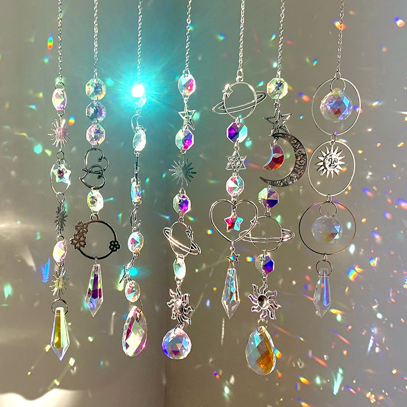 C 1pc new Hanging Crystal Pend - Crystal Sun Catcher avaliação e preço