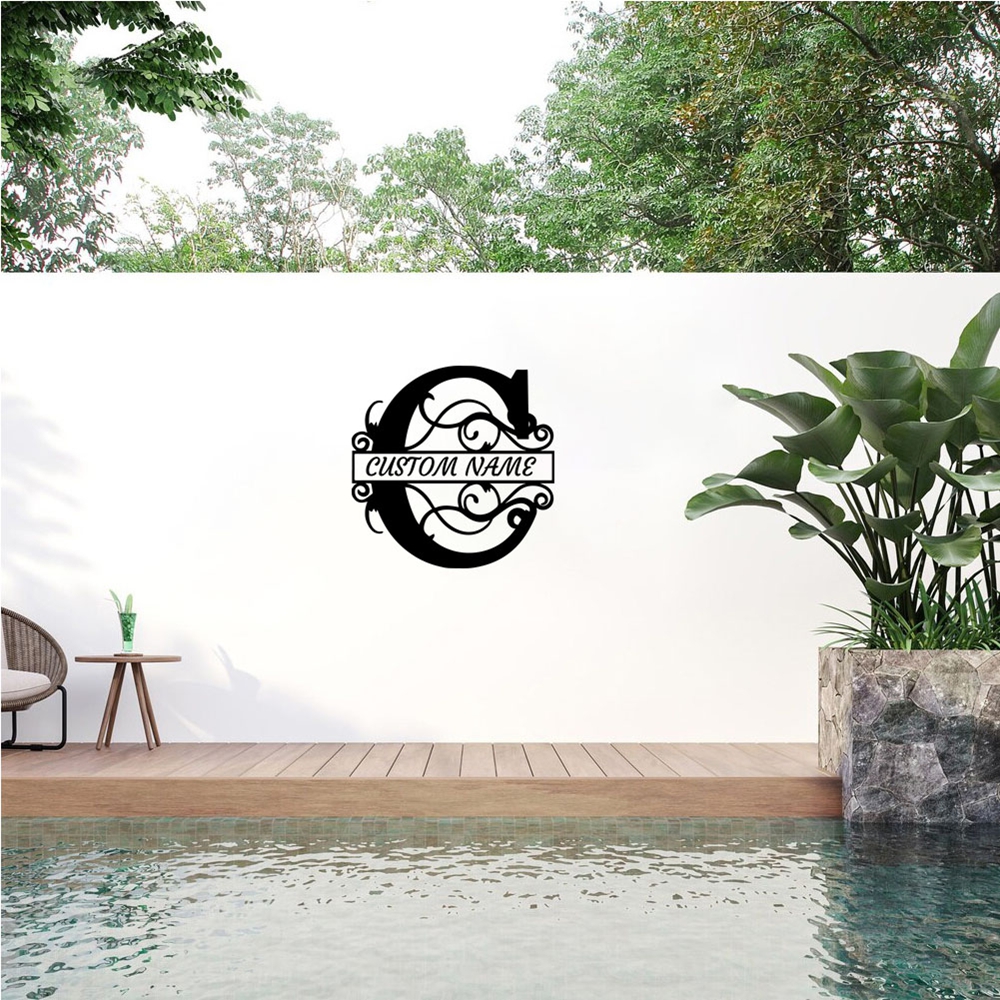 1PC Colorful Letter C Custom N - Home Decor Wall Tiles avaliação e preço