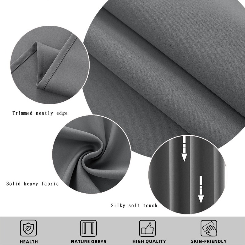 One Pane Light-Blocking Solid  - Home Decor Curtain avaliação e preço