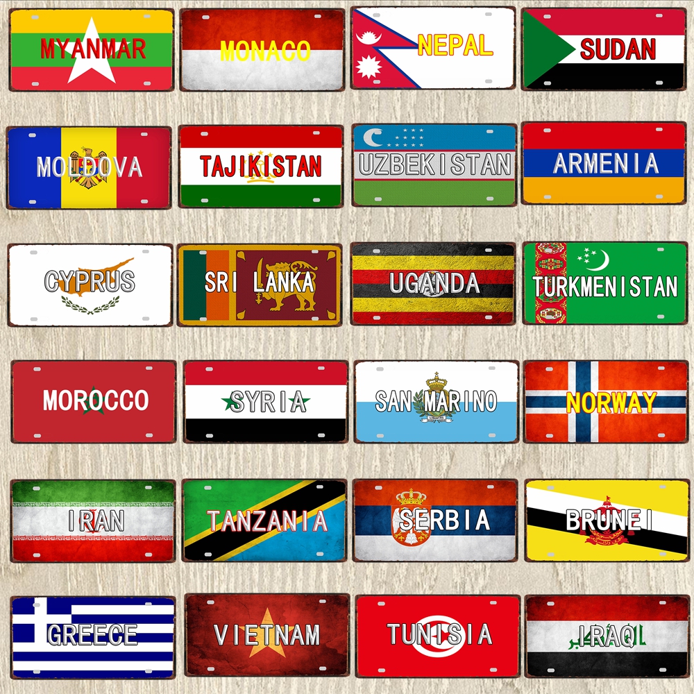 【YZFQ 】30X15CM  Metal Signs  Z - Home Decor Zurich avaliação e preço