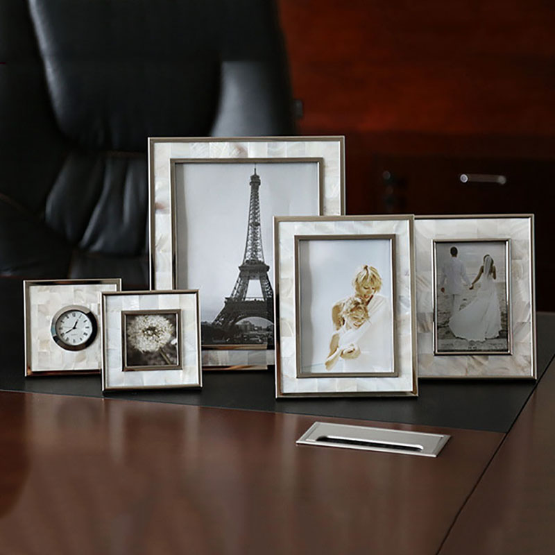 European Shell Decorative Allo - Bamboo Photo Frame avaliação e preço