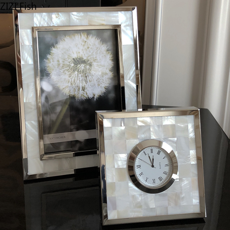 European Shell Decorative Allo - Bamboo Photo Frame avaliação e preço