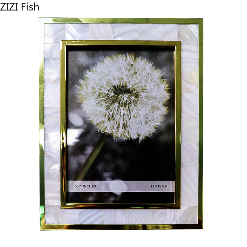 European Shell Decorative Allo - Bamboo Photo Frame avaliação e preço