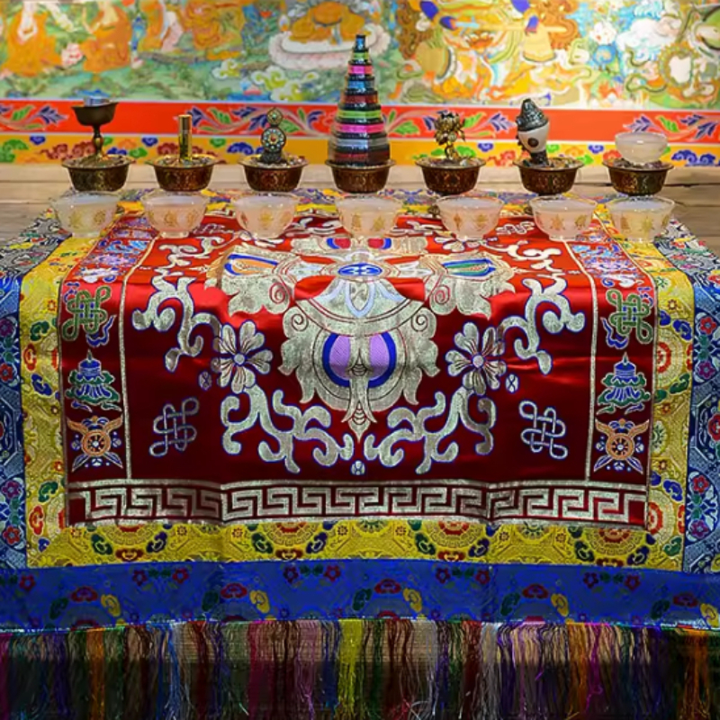 Handmade Embroidery Tablecloth - Home Decor Curtain avaliação e preço