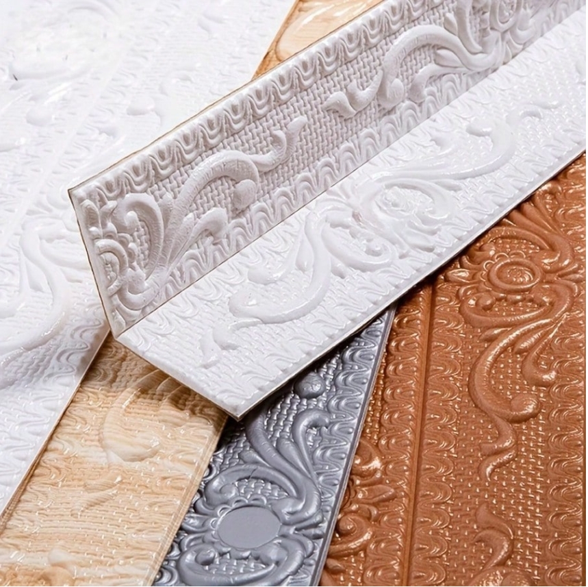 1ROLL 2.3MX12CM Skirting Ceili - Home Decor Wall Molding avaliação e preço