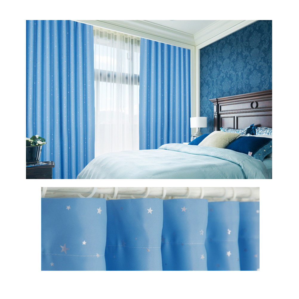 100x250cm Sky Blue Blackout Wi - Home Decor Curtain avaliação e preço