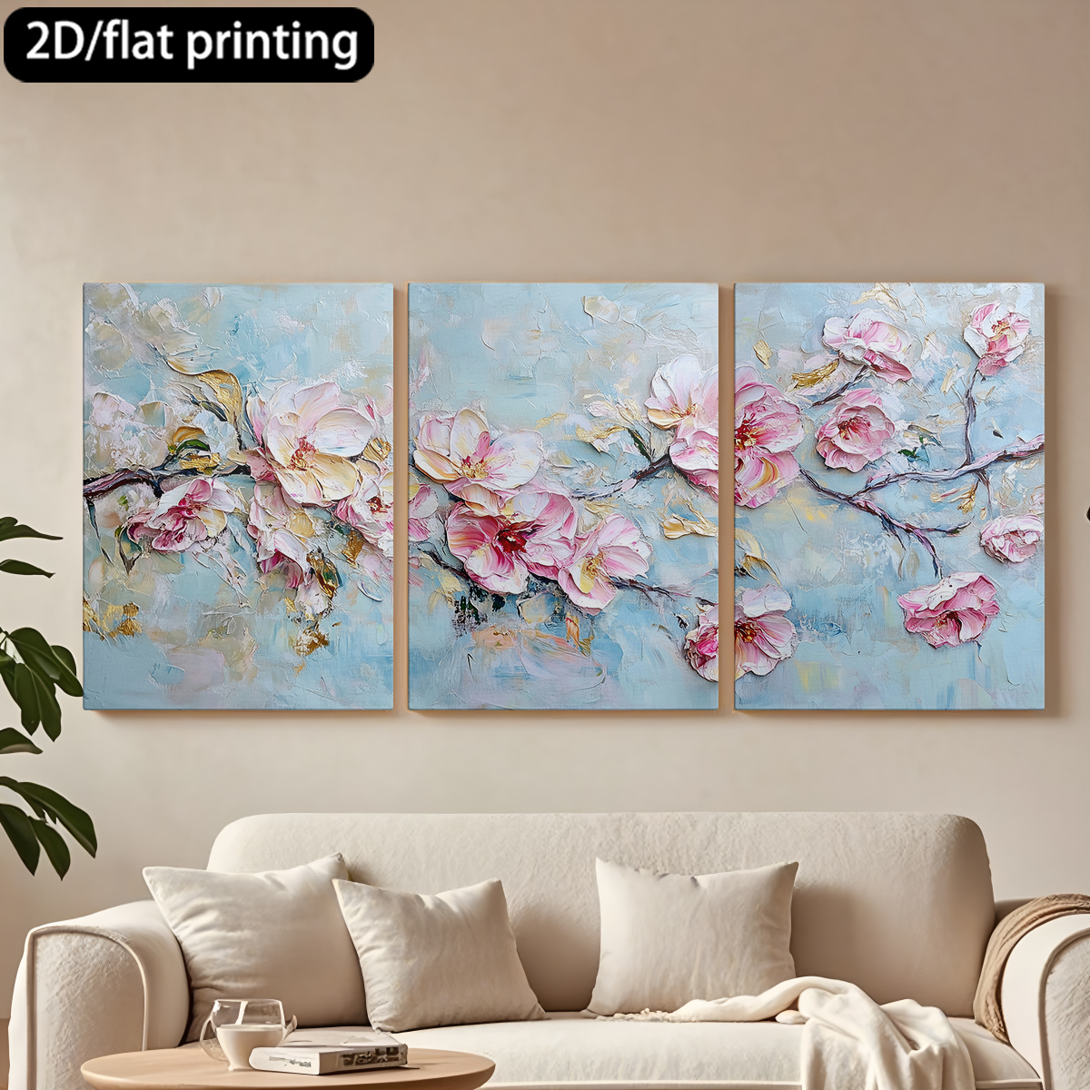 3pc wooden frame canvas decora - Abstract Oil Painting avaliação e preço