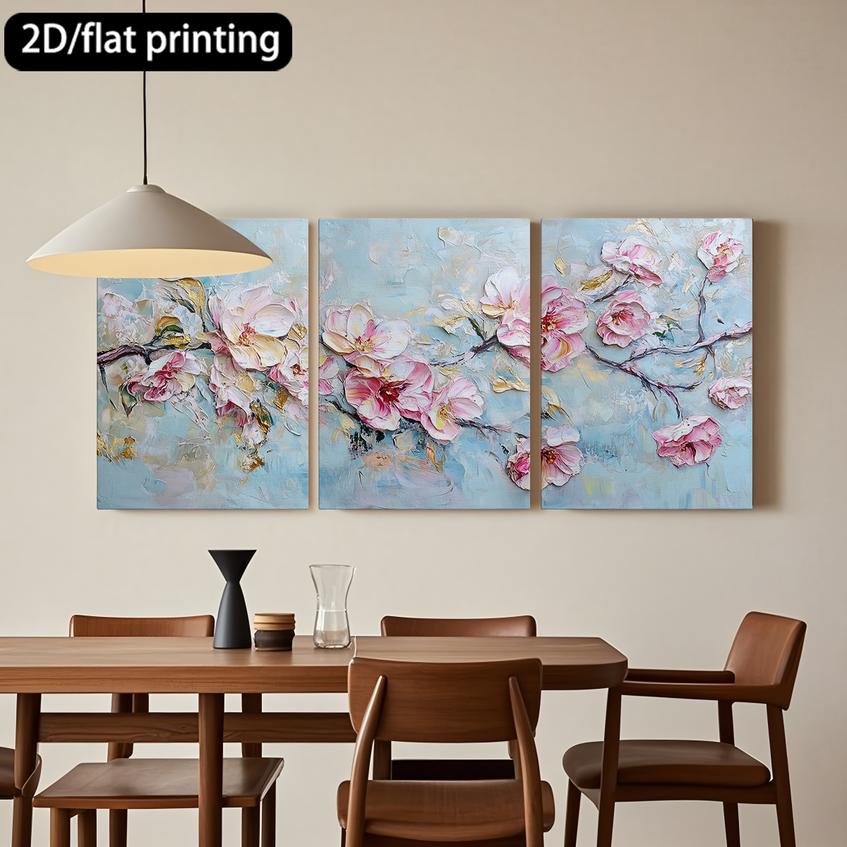 3pc wooden frame canvas decora - Abstract Oil Painting avaliação e preço